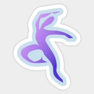 purple dancer 1 Sticker